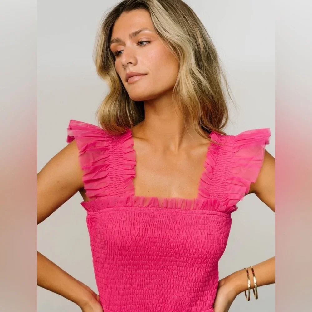 Baltic Born Emma Smocked Tulle Dress - Picture 3 of 5